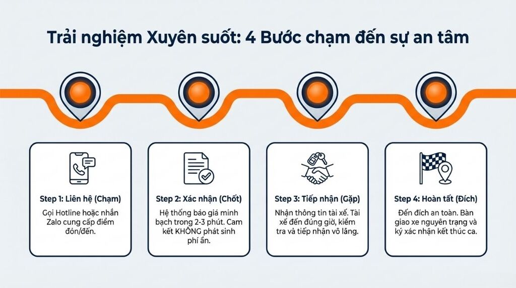 Quy trình đặt tài xế lái xe hộ Quảng Ngãi nhanh chóng Quy trình đặt tài xế lái xe hộ Quảng Ngãi nhanh chóng
