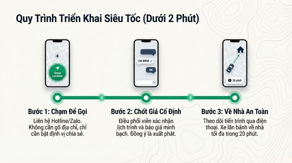 Cách đặt dịch vụ thuê tài xế lái xe hộ tại Viet Driver Cách đặt dịch vụ thuê tài xế lái xe hộ tại Viet Driver