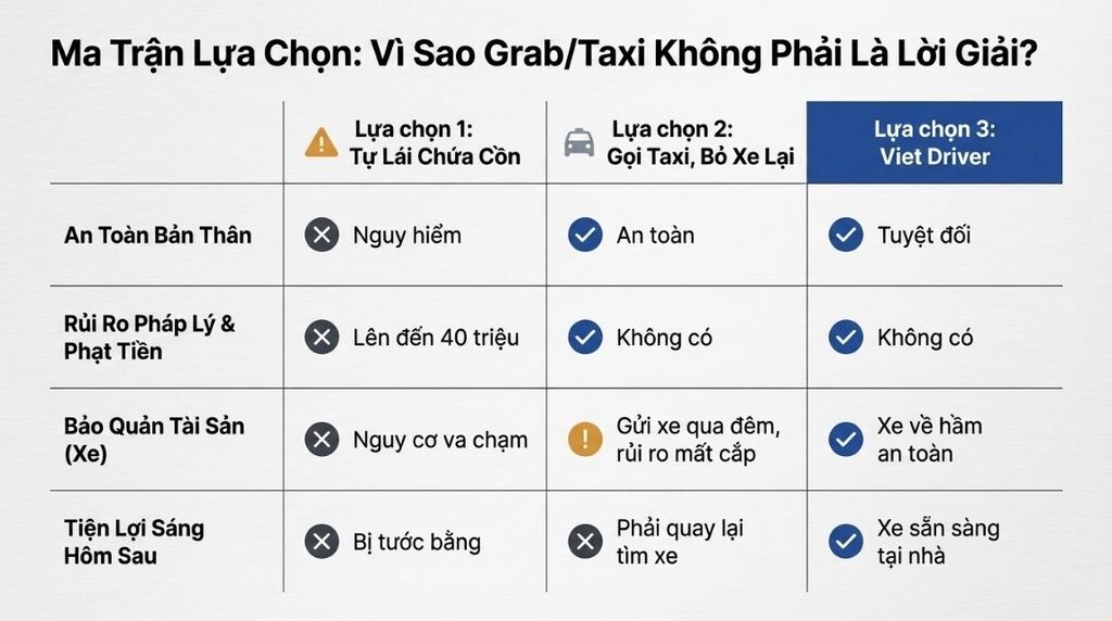 Lợi ích khi sử dụng dịch vụ lái xe hộ tại Viet Driver Lợi ích khi sử dụng dịch vụ lái xe hộ tại Viet Driver