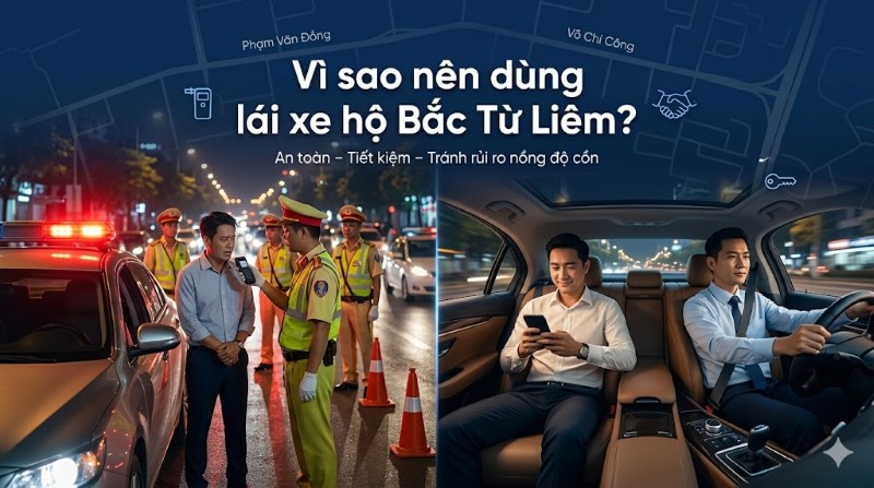 Lái xe hộ Bắc Từ Liêm là giải pháp di chuyển an toàn
