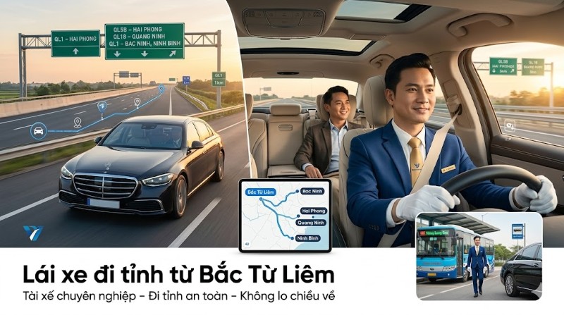 Viet Driver cung cấp dịch vụ lái xe đường dài từ Bắc Từ Liêm đi các tỉnh
