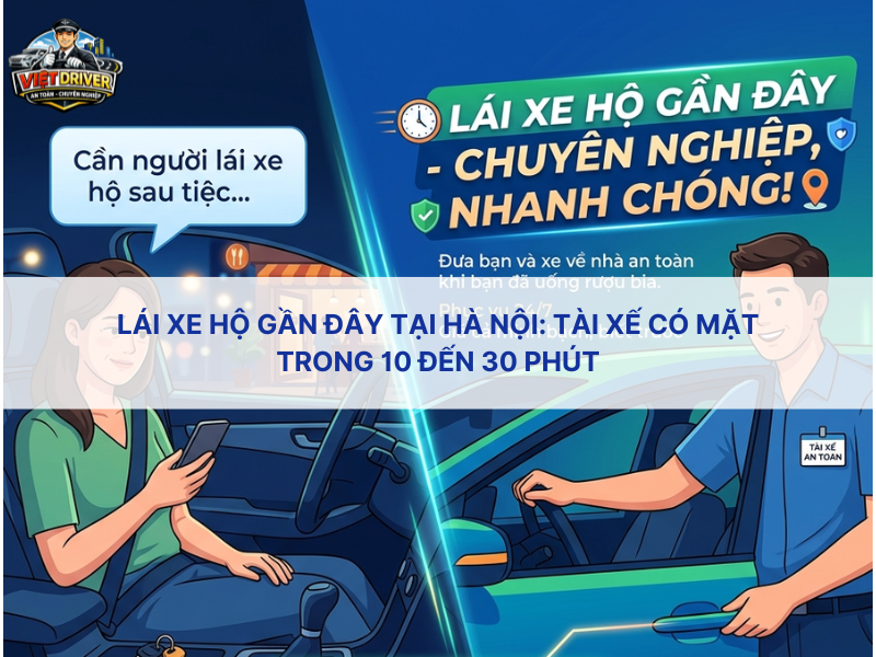 Lái xe hộ gần đây tại Hà Nội: tài xế có mặt trong 10 đến 30 phút Lái xe hộ gần đây tại Hà Nội: tài xế có mặt trong 10 đến 30 phút