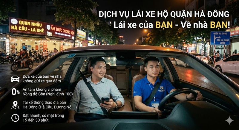 Dịch vụ lái xe hộ tại quận Hà Đông là gì?