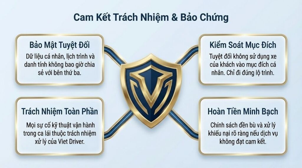 Cam kết của Viet Driver về bảo mật và trách nhiệm Cam kết của Viet Driver về bảo mật và trách nhiệm