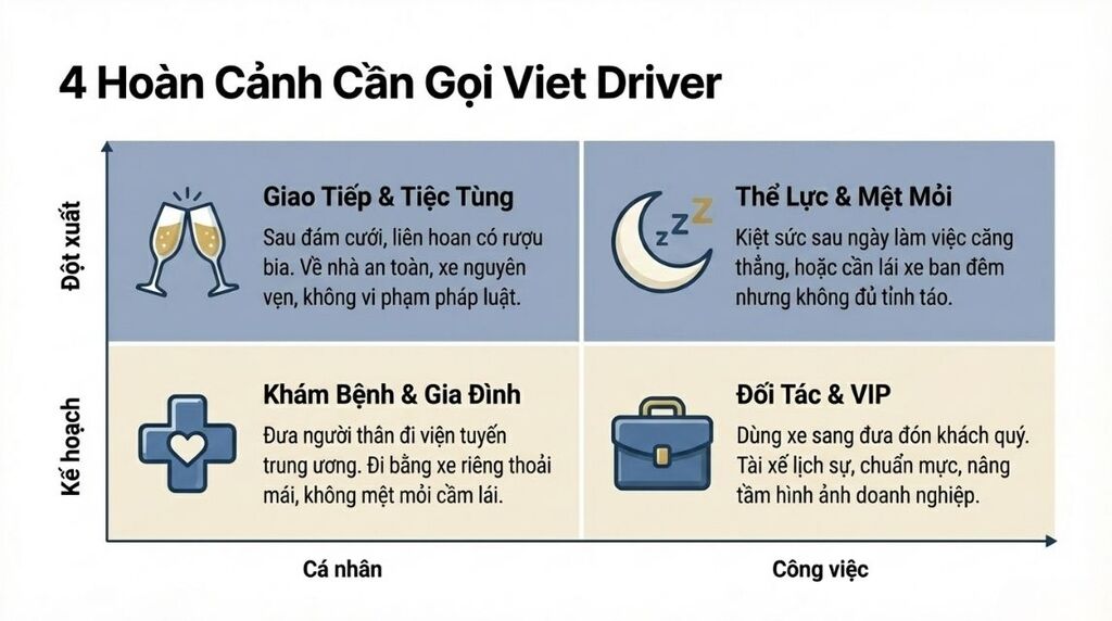 Khi nào bạn nên gọi ngay dịch vụ lái xe hộ Viet Driver? Khi nào bạn nên gọi ngay dịch vụ lái xe hộ Viet Driver?