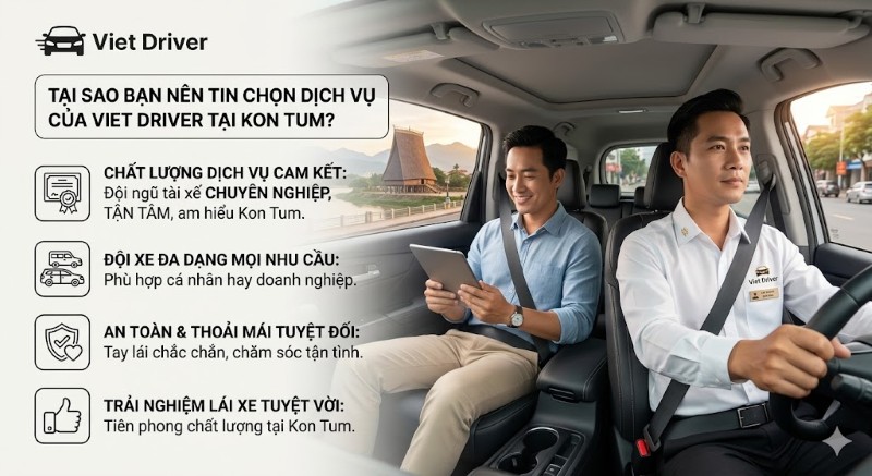 Việt Driver là một trong những đơn vị tiên phong về dịch vụ lái xe hộ chất lượng