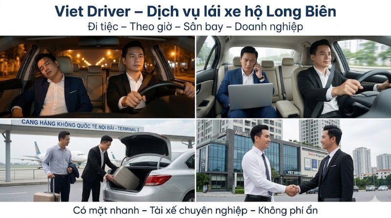 Các dịch vụ lái xe hộ nổi bật của Viet Driver tại Long Biên