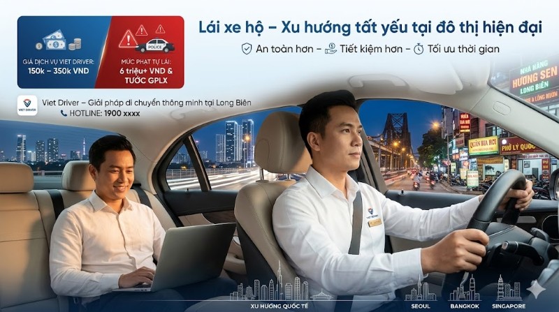 Thuê lái hộ - Xu hướng tất yếu tại các đô thị lớn như Long Biên