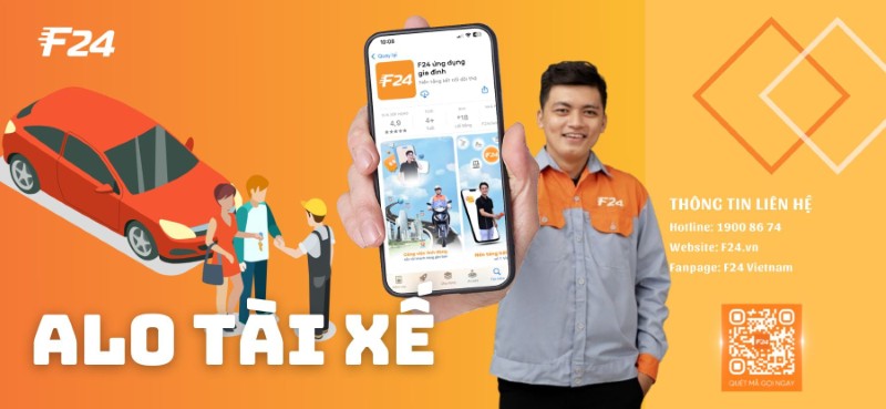 App lái xe hộ F24 Vietnam App lái xe hộ F24 Vietnam