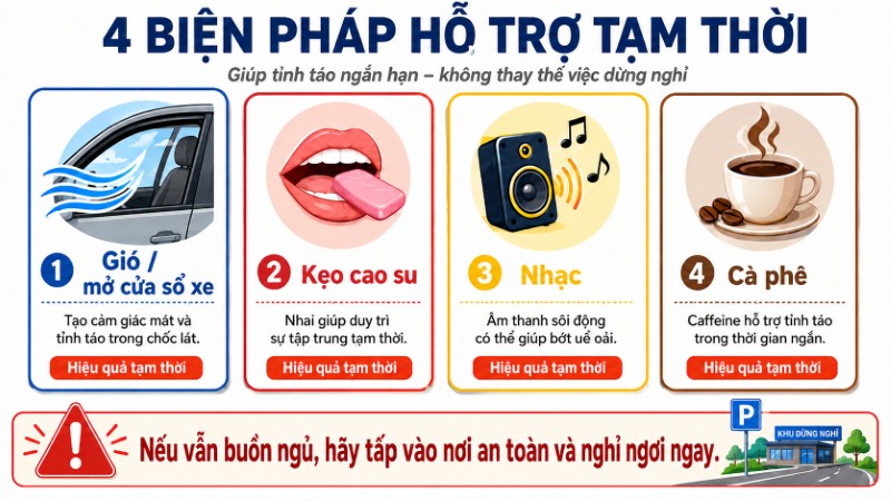 4 biện pháp hỗ trợ tỉnh táo tạm thời khi lái xe ban đêm 4 biện pháp hỗ trợ tỉnh táo tạm thời khi lái xe ban đêm