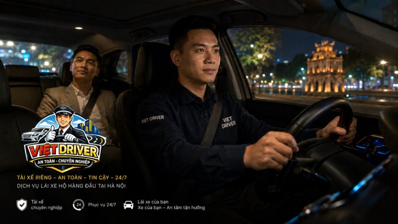 Tài xế Viet Driver hỗ trợ lái xe hộ ban đêm đưa khách và xe về nhà an toàn Tài xế Viet Driver hỗ trợ lái xe hộ ban đêm đưa khách và xe về nhà an toàn